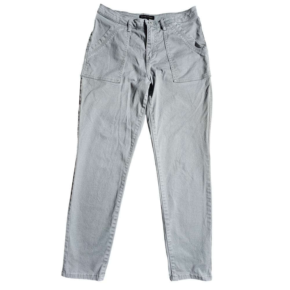 Banana Republic‎ High Rise Twill Utility Pants Slim Tapered  Womens 8 Cotton